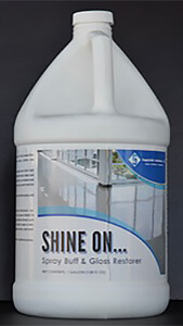 Shine on, a spray buff and gloss restorer